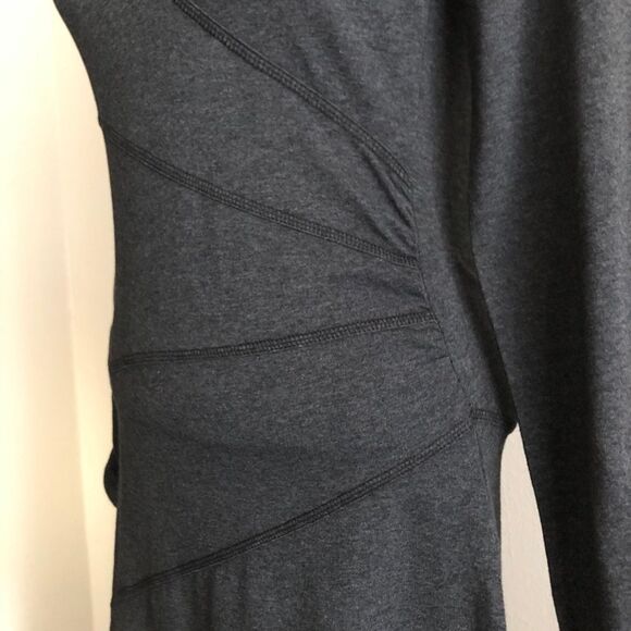 Athleta Heather Gray v-neck midi dress XS - Picture 4 of 6